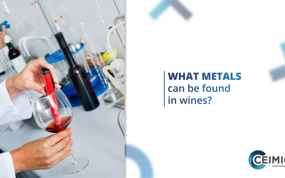 What metals can be found in wines?